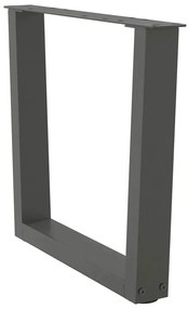 vidaXL Πόδια Τραπεζιού Σαλονιού Σχήματος V 2 τεμ. Ανθρακί 50x(42-43,3) εκ. Ατσάλι