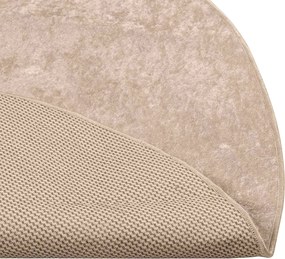 vidaXL Χαλί Runner MARSA Μπεζ 120 x 120 cm Πολυέστερ και PVC