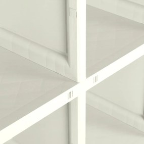vidaXL Πλαστικό Ντουλάπι Κρεμ Ανοιχτό 79 x 43 x 125εκ. με Σχέδιο Ξύλου
