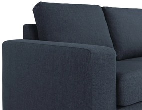 Γωνιακός Καναπές Scandinavian Choice C158, Σκούρο μπλε, Μαύρο, 345x285x86cm, Πόδια: Πλαστική ύλη | Epipla1.gr