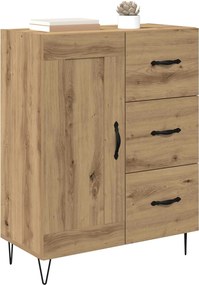 vidaXL Πλαϊνό γραφείο Τεχνίτικη Δρυς 69,5 x 34 x 90 εκ.