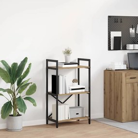 vidaXL Ράφι Βιβλίων 3 επιπέδων 56 x 34 x 96 εκ Επεξεργασμένο ξύλο