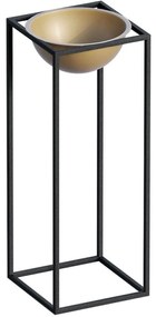 Κασπώ 247HFM1177 22x22x60cm Black-Gold Aberto Design Metal