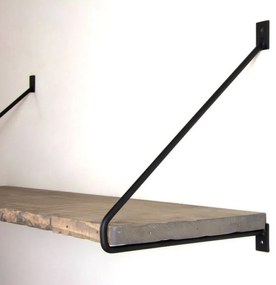 Ραφιέρα τοίχου Evila Originals 792EVL2742, 60x20 cm, Ξύλο, Καφέ