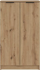 vidaXL Παπουτσοθήκη Αρτισιανή Δρυς 59x35x100,5 εκ. Επεξ. Ξύλο