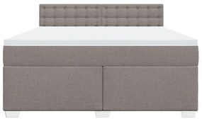 ΚΡΕΒΑΤΙ BOXSPRING ΜΕ ΣΤΡΩΜΑ TAUPE 180X200 ΕΚ. ΥΦΑΣΜΑΤΙΝΟ 3288278