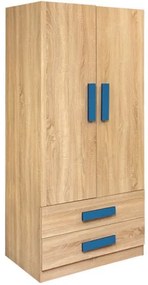 Ντουλάπα Δίφυλλη Playroom Sonama-Cieal HM335+HM336.01 80X50X180εκ. Two Door Melamine