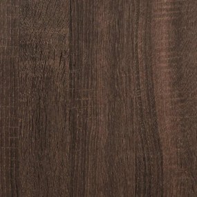 Βιβλιοθήκη καφέ δρυς 80,5x35x170,5 cm Κατασκευασμένο ξύλο - Καφέ