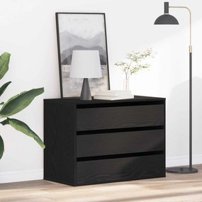 vidaXL Ντουλάπι με Συρτάρια Μαύρο 80 x 41 x 58 εκ. Επεξεργασμένο ξύλο