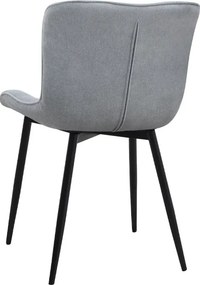 Σετ τραπεζαρία 5τμχ Rubes - Chiara Megapap χρώμα λευκό - γκρι Ø100x78εκ.