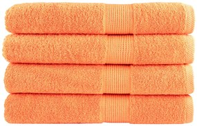 vidaXL Πετσέτες Σάουνας SOLUND 4 Τεμ. Πορτοκαλί 80x200 εκ. 600 γρ/μ²