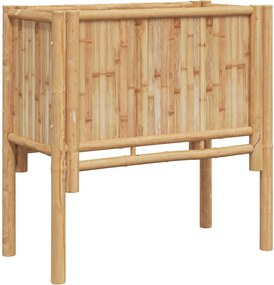 vidaXL Ανεβασμένο Κρεβάτι Καφέ 70 x 35 x 70 εκ. Μπαμπού