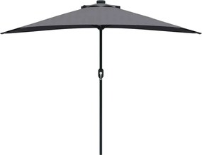 vidaXL Ομπρέλα Κήπου Ανθρακί 294 x 150 x 224 εκ