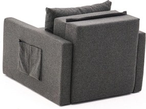 Πολυθρόνα-Κρεβάτι Ανθρακί SAROS 110x86x72