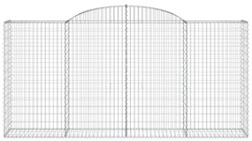 vidaXL Συρματοκιβώτια Τοξωτά 20 τεμ. 300x50x140/160 εκ. Γαλβαν. Ατσάλι