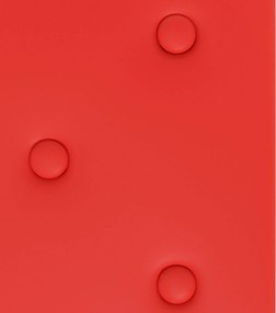 vidaXL Κεφαλάρι Τοίχου 12 pcs Κόκκινο 60 x 30 cm Τεχνητό Δέρμα