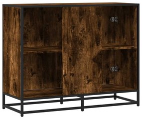 Sideboard Καπνιστή δρυς 94x35x76 cm Κατασκευασμένο ξύλο - Καφέ