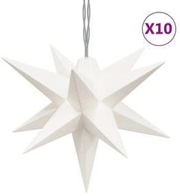 vidaXL Φωτιστικό Χριστουγεννιάτικο με 10 LED Λευκό 10 εκ.