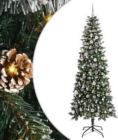 vidaXL Τεχνητό Χριστουγεννιάτικο Δέντρο με 300 LED Πράσινο 240 cm