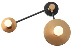 Απλίκα Φωτιστικό Τοίχου CLOCK Ορειχάλκινο OD742W74BR Aca-OD742W74BR-Ορείχαλκος OD742W74BR