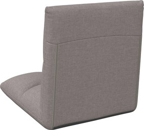 vidaXL Ρυθμιζόμενη Πολυθρόνα Δαπέδου Taupe Ύφασμα