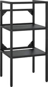 vidaXL Έπιπλο Μπάνιου Μαύρο 40 x 38 x 83 εκ. Σιδερένιο