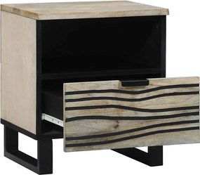 vidaXL Κομοδίνο 2 pcs Λευκό 40 x 33 x 46 εκ. Επεξεργασμένο Ξύλο
