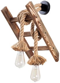 Φωτιστικό Τοίχου - Απλίκα Erebos 521SHN2134 25x26x45cm 2xE27 40W Natural Opviq