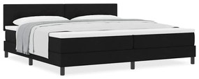 vidaXL Κρεβάτι box spring με στρώμα Μαύρο 200 x 200 cm ύφασμα