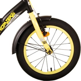 Thombike 16 Inch 23 cm Boys Coaster Brake Black/Yellow