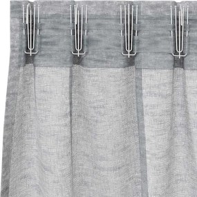 vidaXL Κουρτίνα βυσσινί 2 pcs Σκούρο Γκρι 225 x 140 εκ. Πολυεστέρας