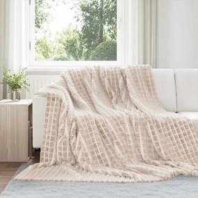 vidaXL Ριχτάρια 6 pcs Μπεζ 270 x 240 cm Μαλλί