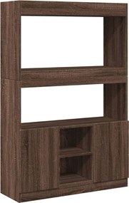 vidaXL Ντουλάπι Καφέ Δρυς 92x33x140 εκ. από Επεξεργασμένο Ξύλο