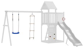 vidaXL Κούνια με Σκάλα και Πιασίματα Αναρρίχησης Μπλε Πολυαιθυλένιο