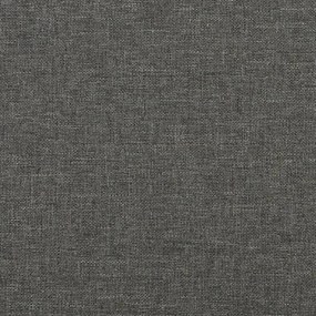 Κρεβάτι Boxspring με Στρώμα Σκούρο Γκρι 120x190 εκ Υφασμάτινο 3270377