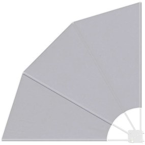 vidaXL Αδιάφανο σκίαστρο μπαλκονιού Γκρι 115 x 115 εκ ύφασμα