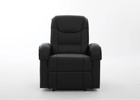 Πολυθρόνα Ανακλινόμενη ArteLibre CELAENO Μαύρο PU 80x96x97cm