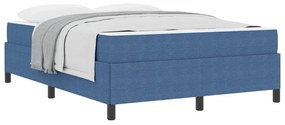 vidaXL Σκελετός Κρεβατιού Άλλο Μπλε 140 x 190 cm Βελούδο