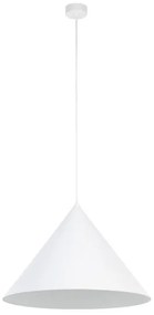 Κρεμαστό Φωτιστικό Οροφής 1xE27 Φ50cm Cono TK Lighting-10010-Λευκό 10010
