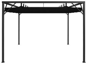vidaXL Πέργκολα Κήπου με Πτυσσόμενη Οροφή Ανθρακί 3 x 3 μ.