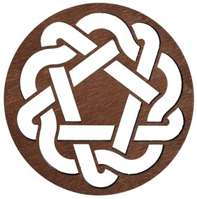 Σουπλά Don (Σετ 4Τμχ) 790PYN1112 36x36cm Cherry Hermia Wood