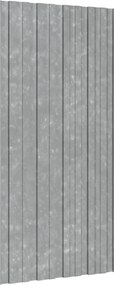 vidaXL Πάνελ οροφής 12 τεμ. Ασημί 100 x 45 cm Γαλβανισμένος χάλυβας