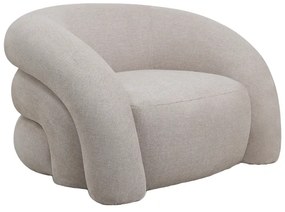 Πολυθρόνα Lexy pakoworld κρεμ ύφασμα 100x89.5x60εκ