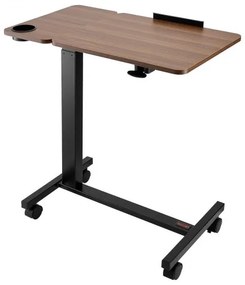 VEVOR Overbed Table Mobile Bed Side Desk with Flip Desktop Wheels &amp; Cup Holder