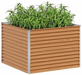vidaXL Υπερυψωμένη Ζαρντινιέρα 98 x 100 x 68 εκ. Επικαλυμμένος Χάλυβας