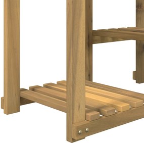 vidaXL Βάση φυτών Λευκός Χρωματισμός 85 x 30 x 114,5 εκ.