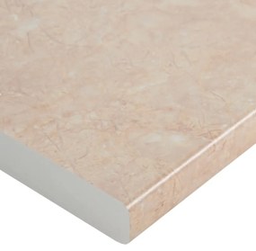 vidaXL Πάγκος Κουζίνας Μπεζ με Υφή Μαρμάρου 80x60x2,8 εκ Μοριοσανίδα