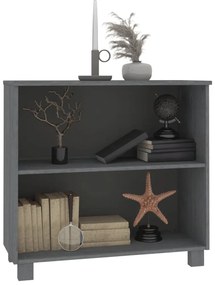 vidaXL Ντουλάπι HAMAR Σκ. Γκρι 85 x 35 x 80 εκ. από Μασίφ Ξύλο Πεύκου