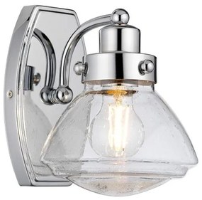 Απλίκα Φωτιστικό Μπάνιου 1xE27 Χρώμιο IP44 Scholar QN-SCHOLAR1 Quintiesse Elstead Lighting QN-SCHOLAR1 Χρώμιο