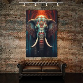 Πίνακας σε καμβά Blue Elephant LUX36 80cm x 120cm